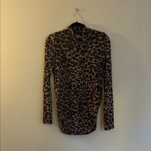 Boston Proper Animal Print Blouse